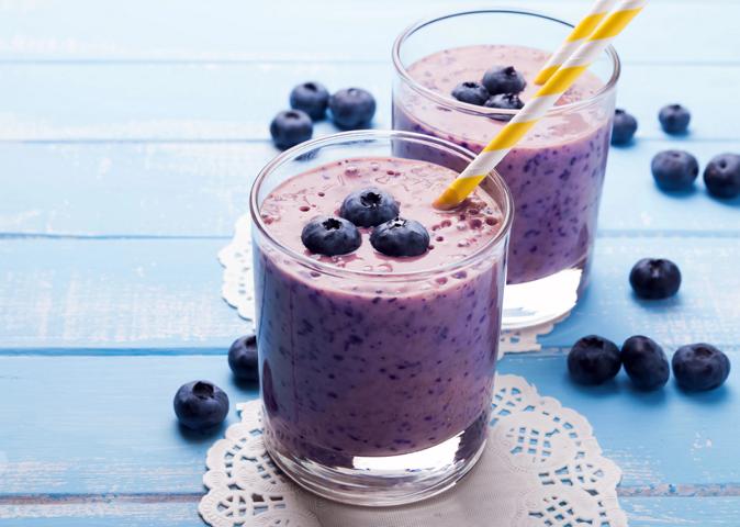 Schnelle Smoothie Rezepte für Kinder und Familien: Blaubeer-Joghurt-Smoothie